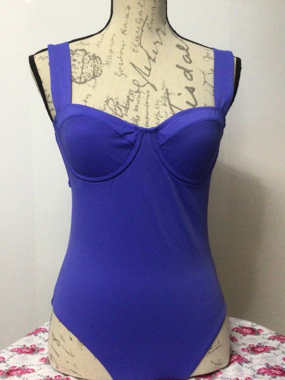 Knix Balcony Cup One Piece Swimsuit Sz M in Periwinkle